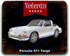 Veterán autós egérpad - Porsche 911 Targa fehér