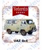 Veterán autós poháralátét - UAZ 4x4