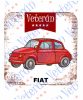 Veterán autós poháralátét - Fiat piros