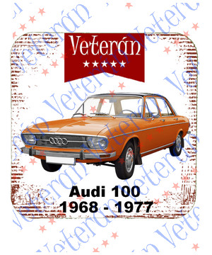 Veterán autós poháralátét - Audi 100