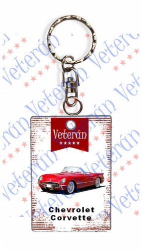 Veterán autós kulcstartó - Chevrolet Corvette