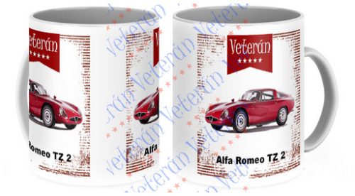 Veterán autós bögre - Alfa Rome TZ 2