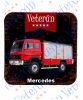 Veterán autós poháralátét - Mercedes tűzoltó (Fire truck)