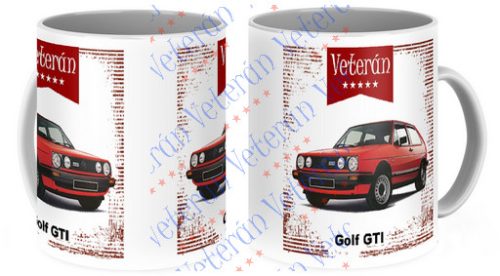 Veterán autós bögre - Golf GTI