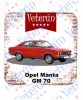 Veterán autós poháralátét - Opel Manta GM 70