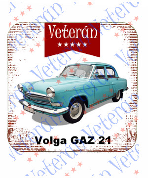 Veterán autós poháralátét - Volvo 6ZYL