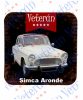 Veterán autós poháralátét - Simca Aronde