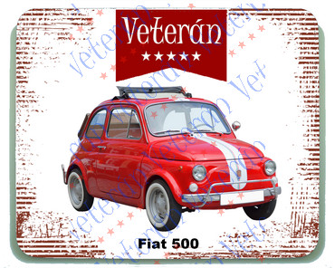 Veterán autós egérpad - Fiat 500