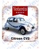 Veterán autós poháralátét - Citroen CV2 fehér