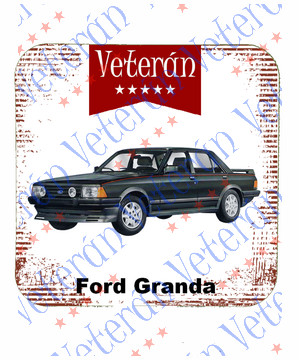 Veterán autós poháralátét - Ford Granda