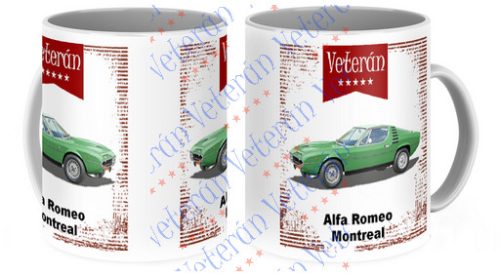 Veterán autós bögre - Alfa Rome Montreal