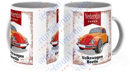 Veterán autós bögre - Volkswagen Beetle