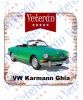 Veterán autós poháralátét - Volskwagen Karmann Ghia zöld