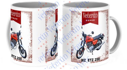 Veterán motoros bögre - MZ ETZ 250