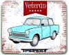 Veterán autós egérpad - Trabant 601 kék