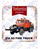 Veterán autós poháralátét - IFA G5 tűzoltóautó (Fire Truck)